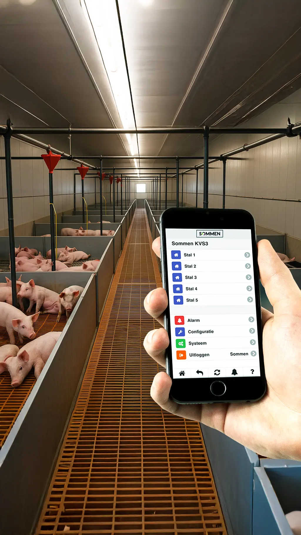 KVS3 app bediend in biggenstal