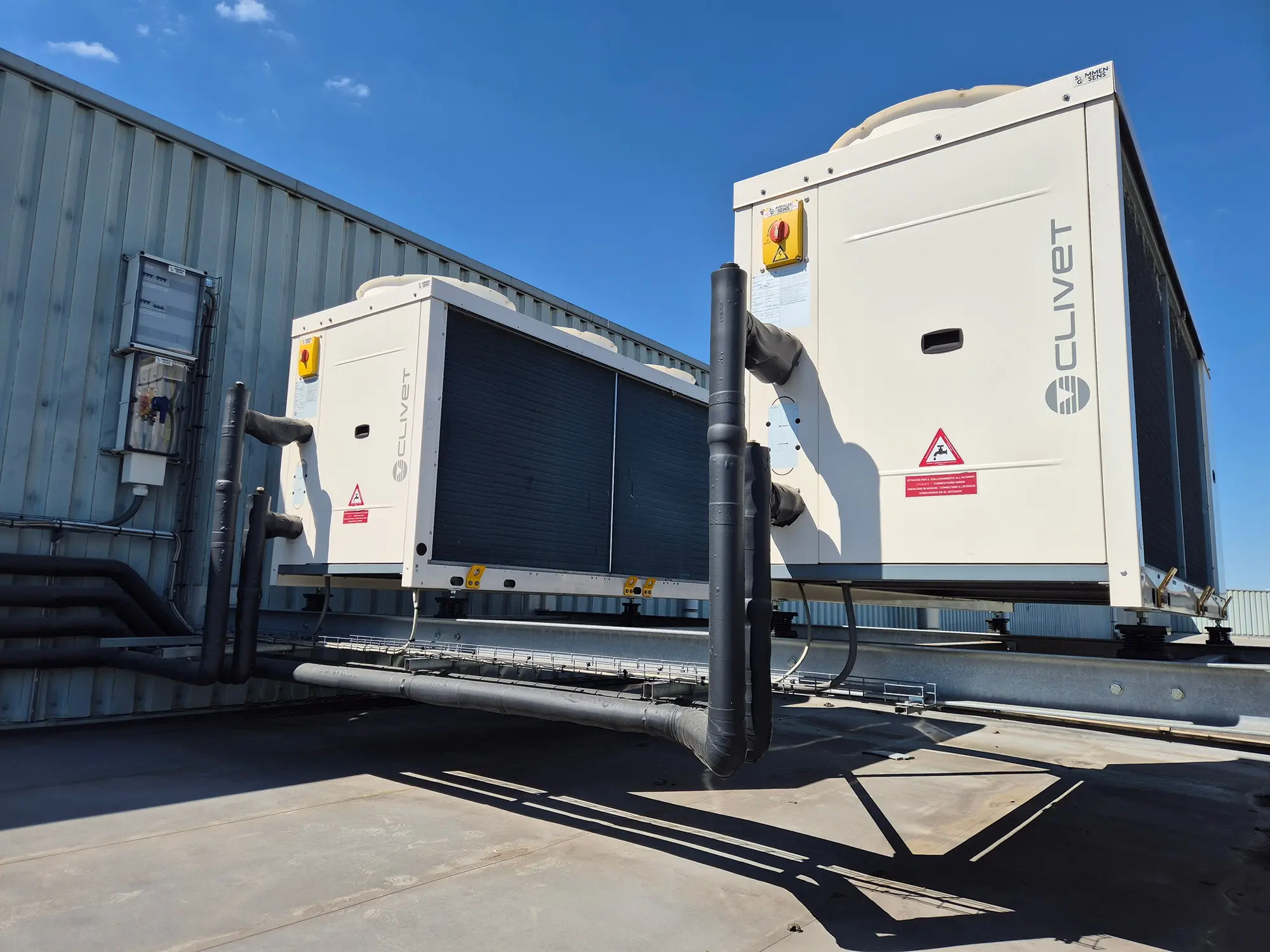 Industriële warmtepomp van Clivet